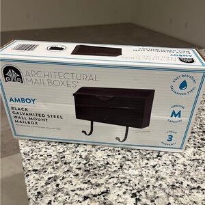 Architectural Mailboxes Amboy Black Wall Mount Mailbox